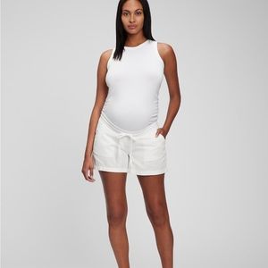 Gap Maternity linen cotton pull on shorts